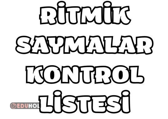 9'ar Ritmik Sayma Kontrol Listesi