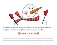 Yeni yıldan istediklerim, serbest yazı çalışması