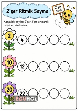 2'şer ritmik sayma