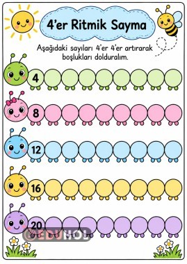 4'er ritmik sayma