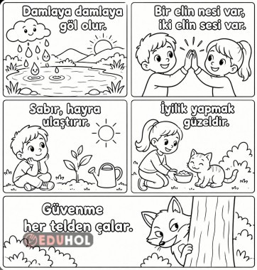 Atasözleri boyama -1
