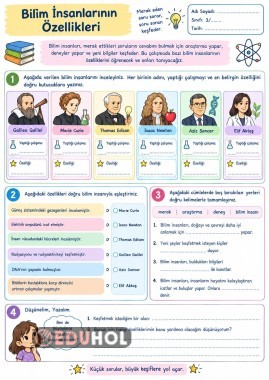 Bilim İnsanlarının Özellikleri
