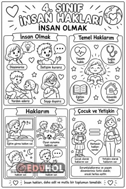 İnsan hakları dersi boyama