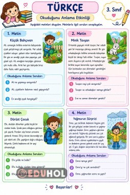 Okuduğunu Anlama Çalışmaları