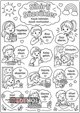 Sihirli Sözcükler, Nezaket İfadeleri