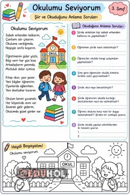 Şiir Okuduğunu Anlama Ve Boyama