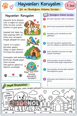Şiir Okuduğunu Anlama ve Boyama