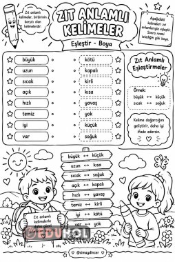 zıt anlamlı kelimeler