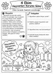 Hayvanları Koruyalım / Oku Anla Boya