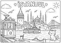 İstanbul boyama sayfası