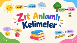 Zıt anlamlı kelimeler oyunu