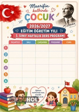 1.SINIF DERS PROGRAMI-BOŞ