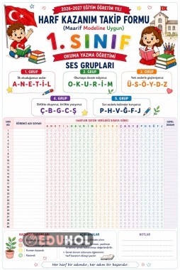 okuma yazma harf kazanım takip formu