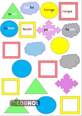 BASARA CAM KAM PAM ŞEKİLLERE KELİME YAZMA ÇALIŞMASI