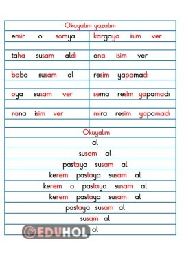 BASARA SAM SEM SİM HECELERİ CÜMLE OKUMA YAZMA ÇALIŞMASI