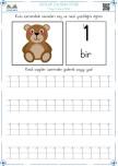 1-20 Sayı Yazma Etkinlik Sayfaları