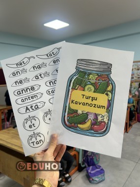 T Sesi Hece Kelime Turşu Kavanozu Erkinliği