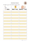 Dikte Kağıdı Şablonu (Ev Ödevleri İçin İdeal)