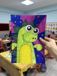 Dinozor Boyama D sesi etkinliği