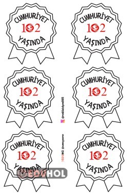102.YIL CUMHURİYET YAKA KARTI 2