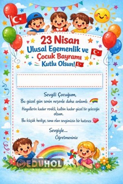 23 Nisan bileklik kartı