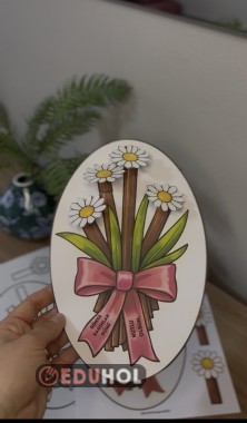 8 Mart Kadınlar Günü Hareketli Kart (renkli ve renksiz)