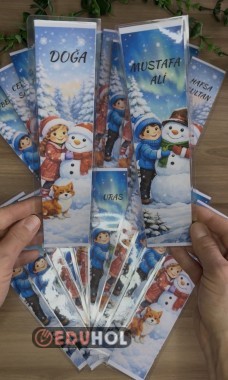 Kitap ayracı (kış temalı)