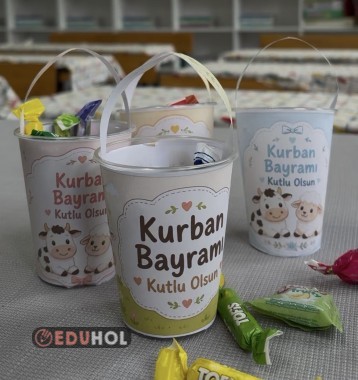 Kurban bayramı bardak hediye süslemesi