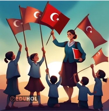 Canva'nın yeni uygulaması Magic Studio ile sihirli içerikler oluşturabilirsiniz. Örnek olarak Atatürk ile çocuklar ve kendim için İlknur Öğretmen ile çocuklar temalı Türk bayraklı görseller denedim.