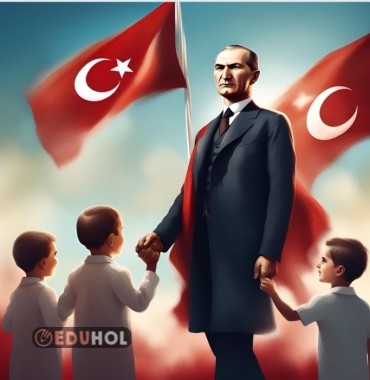 Canva'nın yeni uygulaması Magic Studio ile sihirli içerikler oluşturabilirsiniz. Örnek olarak Atatürk ile çocuklar ve kendim için İlknur Öğretmen ile çocuklar temalı Türk bayraklı görseller denedim.