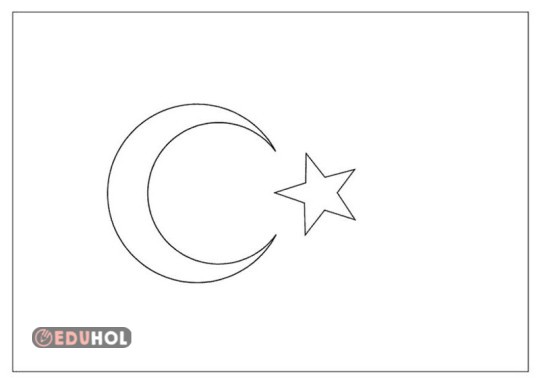 türk bayrağı boyama