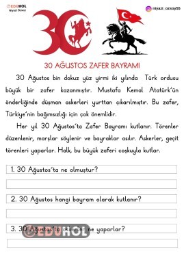 30 AĞUSTOS ZAFER BAYRAMI