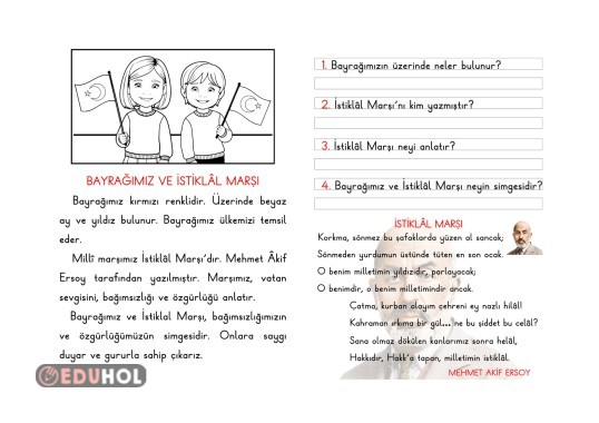 BAYRAĞIMIZ VE İSTİKLAL MARŞIMIZ