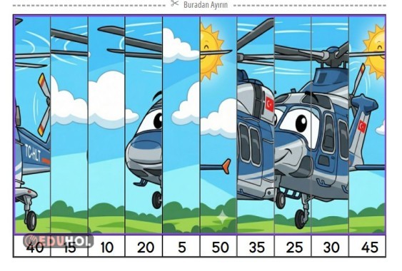 BEŞER RİTMİK SAYMA KES YAPIŞTIR