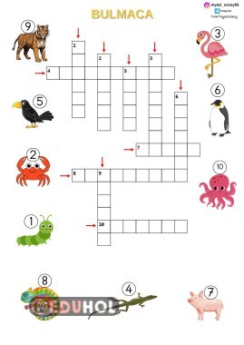 ÇENGEL BULMACA HAYVANLAR