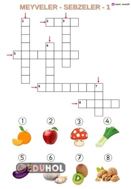 ÇENGEL BULMACA MEYVELER 1
