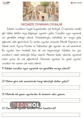GEÇMİŞTE OYNANAN OYUNLAR