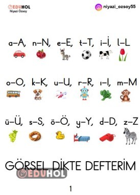 GÖRSEL DİKTE DEFTERİ