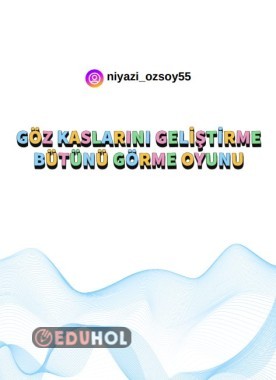GÖZ KASLARINI GELİŞTİRME  VE BÜTÜNÜ GÖRME OYUNU