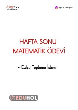 HAFTA SONU MATEMATİK ÖDEV
