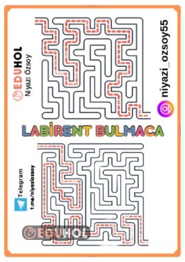 LABİRENT BULMACA -5 (2 ADET)
