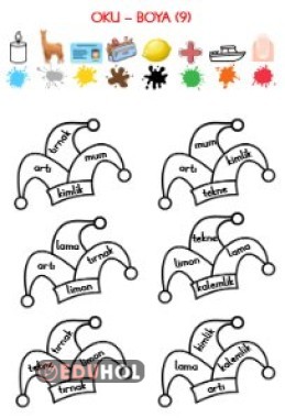 M HARFİ OKU BOYA -2