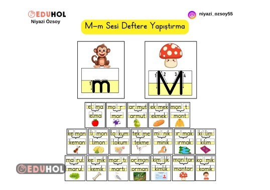 M-m Sesi Deftere Yapıştırma