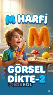 M SESİ GÖRSEL DİKTE-2 ( CEVAP ANAHTARLI )