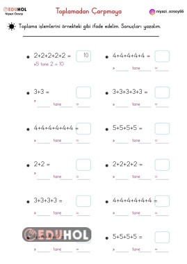 TOPLAMADAN ÇARPMAYA-1