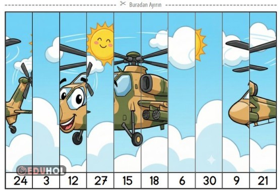 ÜÇER RİTMİK SAYMA ATAK HELİKOPTER