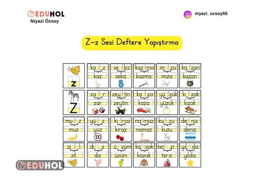 Z-z Sesi Deftere Yapıştırma