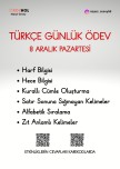 8 ARALIK TÜRKÇÇE GÜNLÜK ÖDEV