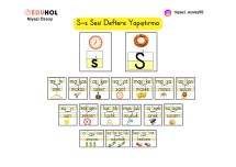 S Harfi Deftere Yapıştırma