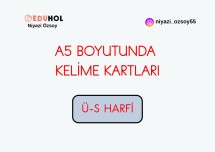 Ü-S HARFİ PANO GÖRSELLERİ